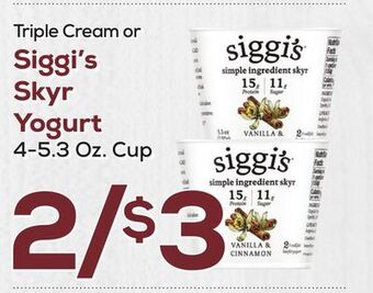 DeCicco & Sons Siggi's skyr yogurt offer