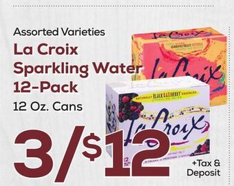 DeCicco & Sons La croix sparkling water 12-pack offer