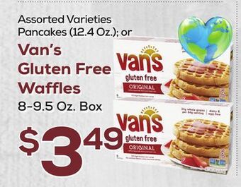 DeCicco & Sons Van's gluten free waffles 8-9.5 oz. box offer