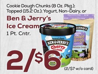 DeCicco & Sons Ben & jerry's ice cream 1 pt. cntr offer