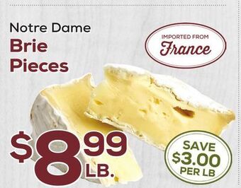 DeCicco & Sons Notre dame brie pieces offer