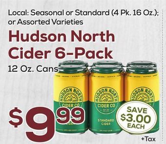 DeCicco & Sons Hudson north cider 6-pack offer