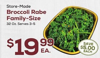 DeCicco & Sons Broccoli rabe family-size offer