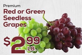 DeCicco & Sons Red or green seedless grapes offer