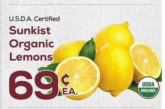 DeCicco & Sons Sunkist organic lemons offer