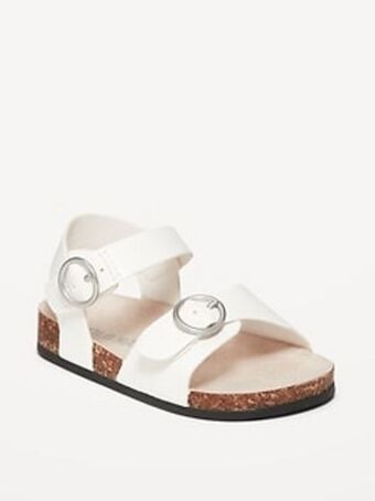 Old Navy Faux-leather double-buckle sandals for baby offer