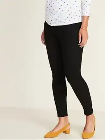 Old Navy Maternity premium full-panel rockstar jeans offer