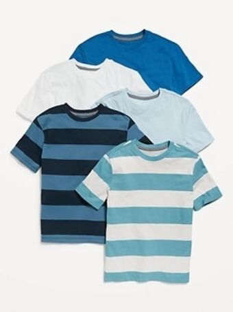 Old Navy Softest crew-neck t-shirt 5-pack for boys offer