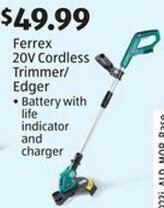 Aldi Ferrex 20V Cordless Trimmer / Edger offer