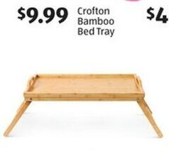 Aldi Crofton Bamboo Bed Tray offer