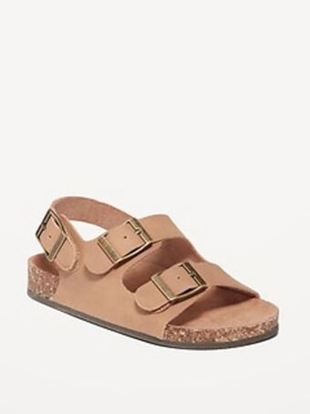 Old Navy Unisex faux-leather double-buckle sandals for toddler offer