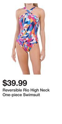 TJ Maxx Reversible rio high neck one-piece swimsuit offer