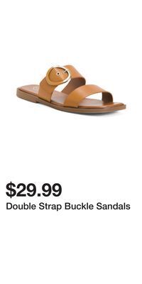 TJ Maxx Double strap buckle sandals offer