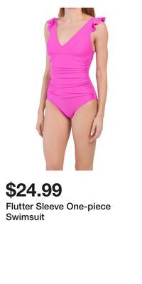 TJ Maxx Flutter sleeve one-piece swimsuit offer