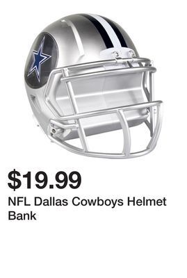 Kmart Nfl dallas cowboys helmet bank offer