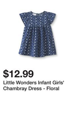 Kmart Little wonders infant girls' chambray dress - floral offer