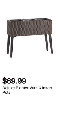TJ Maxx Deluxe planter with 3 insert pots offer