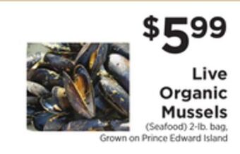 ShopRite Live organic mussels offer