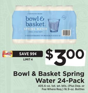 ShopRite Spring water 24-pack offer