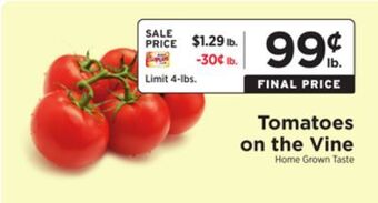 ShopRite Tomatoes on the vine offer