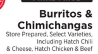 ShopRite Burritos & chimichangas offer