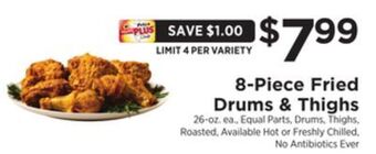 ShopRite 8-piece fried drums & thighs offer
