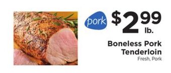 ShopRite Boneless pork tenderloin offer