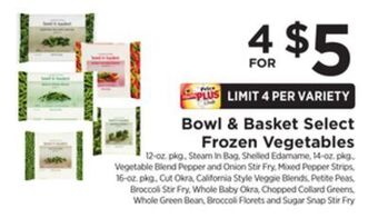 ShopRite Select frozen vegetables offer