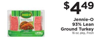 ShopRite 93% lean ground turkey offer