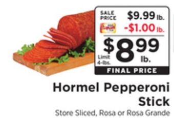 ShopRite Pepperoni stick offer