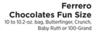 ShopRite Chocolates fun size offer