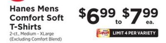 ShopRite Mens comfort soft t-shirts offer