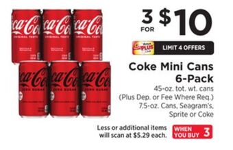 ShopRite Mini cans 6-pack offer