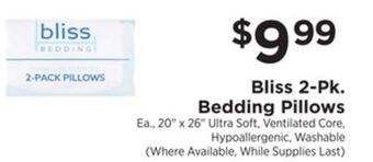 ShopRite 2-pk. bedding pillows offer