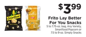 ShopRite Better for you snacks offer