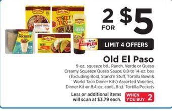 ShopRite Old el paso offer
