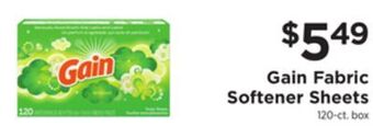 ShopRite Fabric softener sheets offer