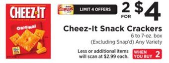 ShopRite Snack crackers offer