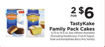 ShopRite Family pack cakes offer