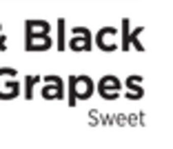 ShopRite Black seedless grapes offer