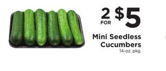 ShopRite Mini seedless cucumbers offer