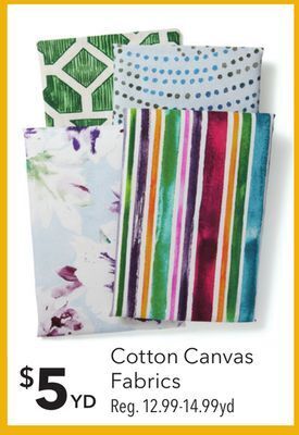 JOANN Cotton canvas fabrics offer