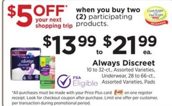 ShopRite Always discreet offer