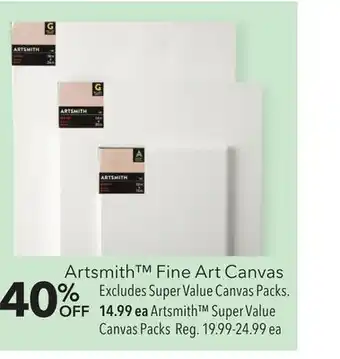 JOANN Artsmith™ fine art canvas offer