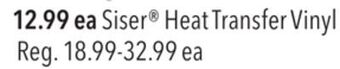 JOANN Siser® heat transfer vinyl offer