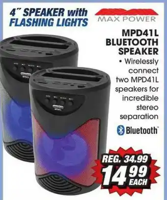 Big 5 Max Power Mpd41l Bluetooth Speaker offer