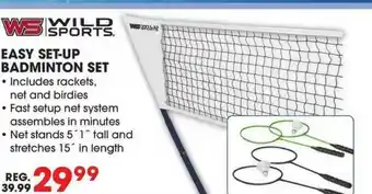 Big 5 Easy Set-up Badminton Set Wild Sports offer