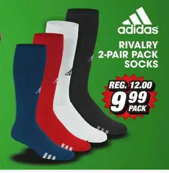 Big 5 Adidas Rivalry 2-pair Pack Socks offer
