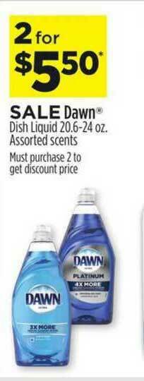 Dollar General Dawn Dish Liquid offer