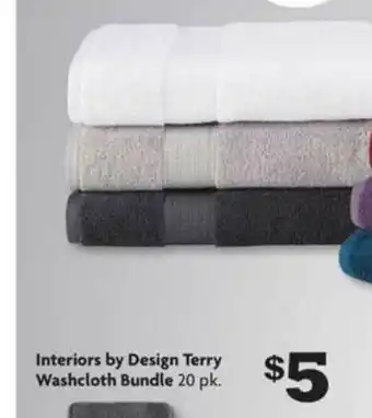 Family Dollar Interiors By Design Terry Washcloth Bundle 20 Pk. offer
